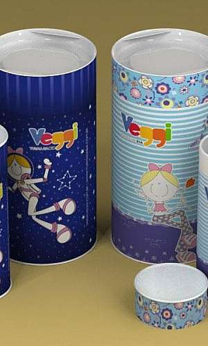 Embalagem tubo para camiseta Embalagem tubo para camiseta