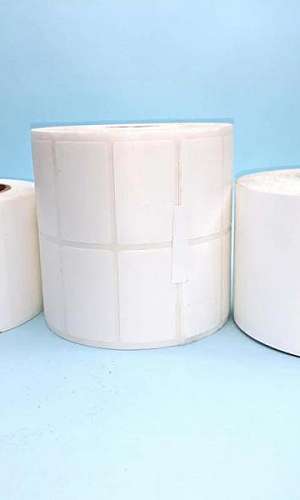 Rolo etiqueta adesiva branca Rolo etiqueta adesiva branca