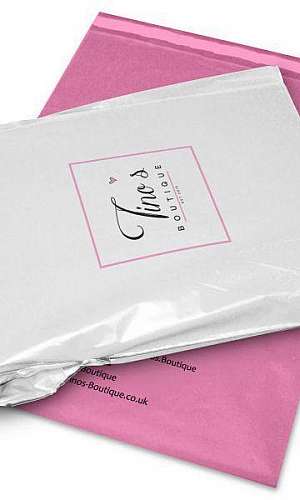 Saco pebd impresso com aba adesivada Saco pebd impresso com aba adesivada