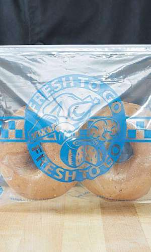 Saco pebd impresso com adesivo Saco pebd impresso com adesivo