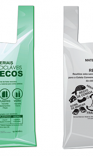 Sacola biodegradável Sacola biodegradável