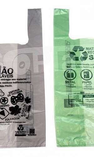 Sacola plástica biodegradável Sacola plástica biodegradável