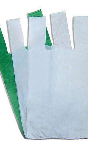 Sacola plástica tipo camiseta em SP Sacola plástica tipo camiseta em SP